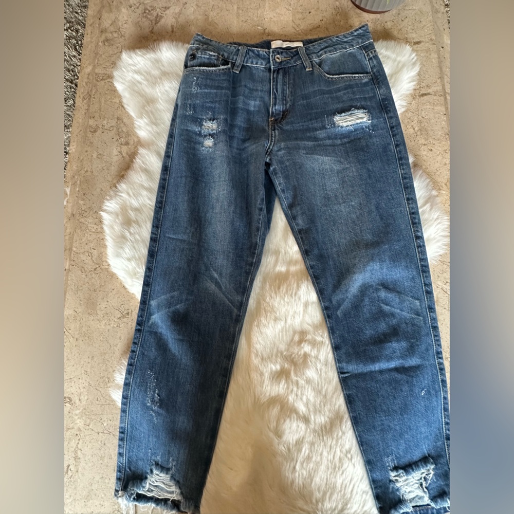 KanKan Stylish Blue Distressed Jeans